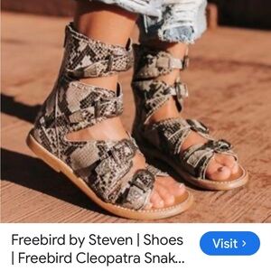 Freebirds cleopatra snake size 7 Women's Sandals